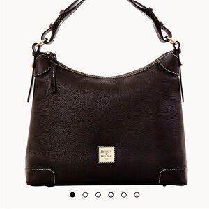 Dooney & Bourke Dark pebble grain Hobo Black Leather Shoulder Bag MINT CONDITION